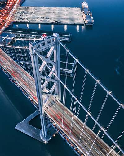united states top view of bridge over body of water san francisco – oakland bay bridge